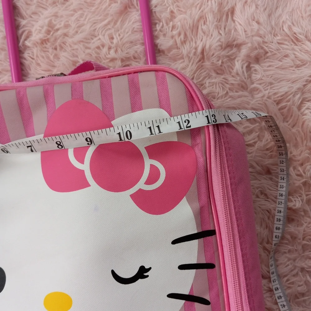 Hello kitty suitcase on wheels! Y2k kawaii AF vintage piece! EUC! - Picture 13 of 15